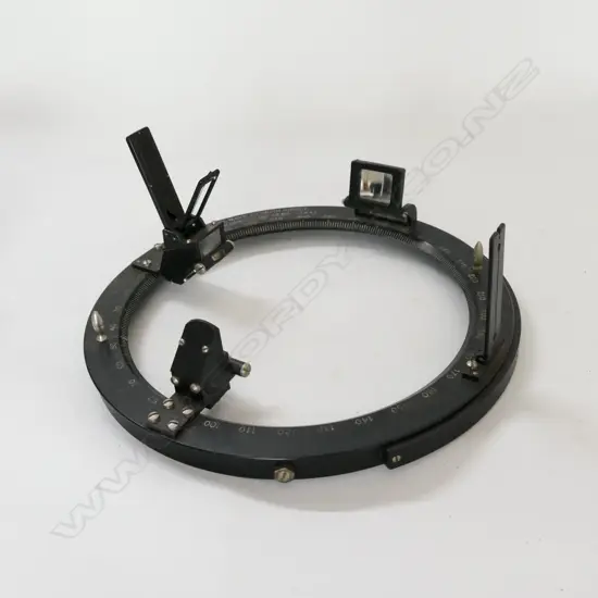 WWII US NAVY AZIMUTH CIRCLE Mk.III, MOD2 n 4203, 1941. Dia.265mm. BAKELITE CASED